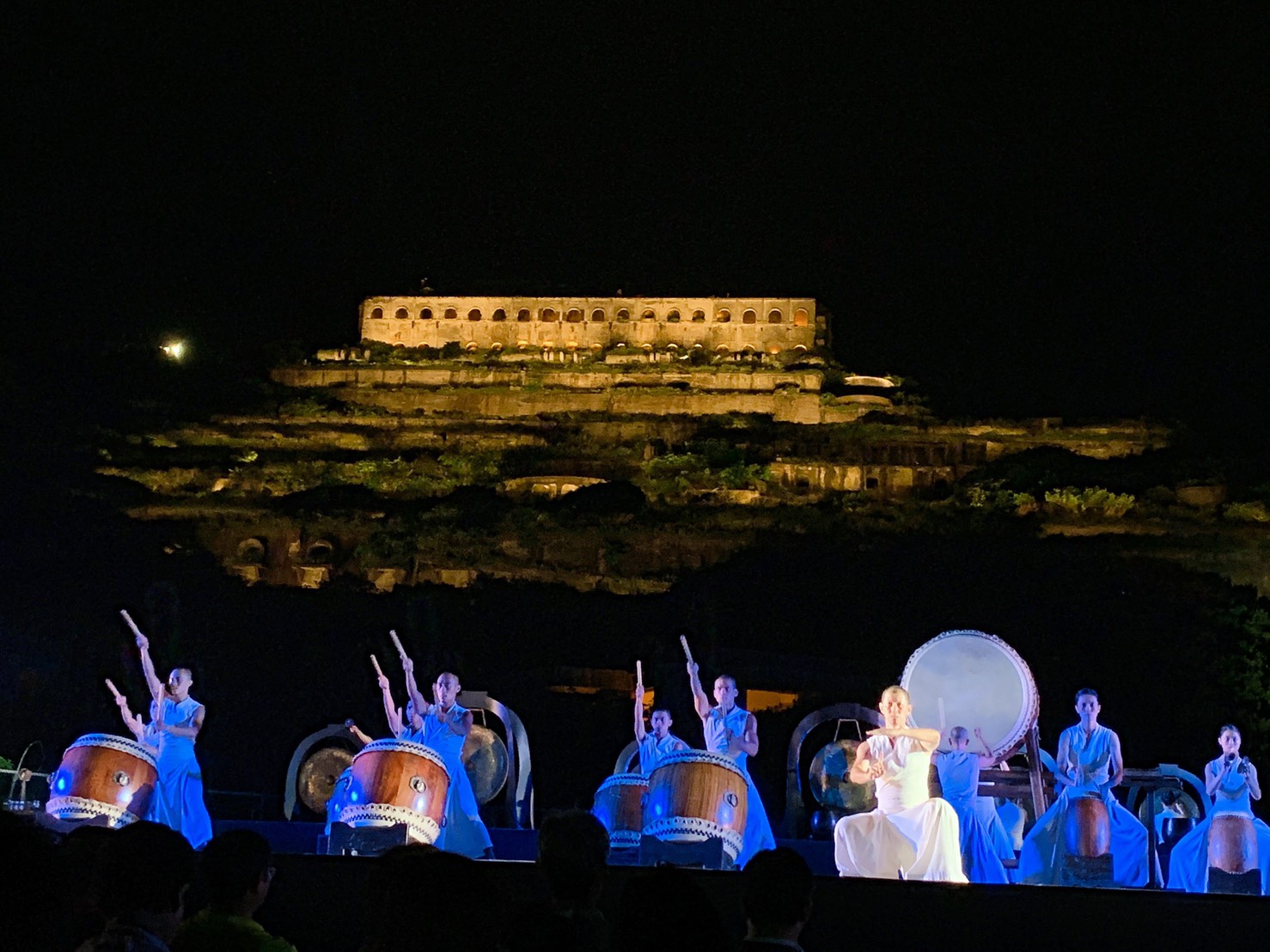 Extremely beautiful! Taipower lighted up the largest heritage site in Taiwan— ‘Remains of the 13 Levels’ on this Moon Festival