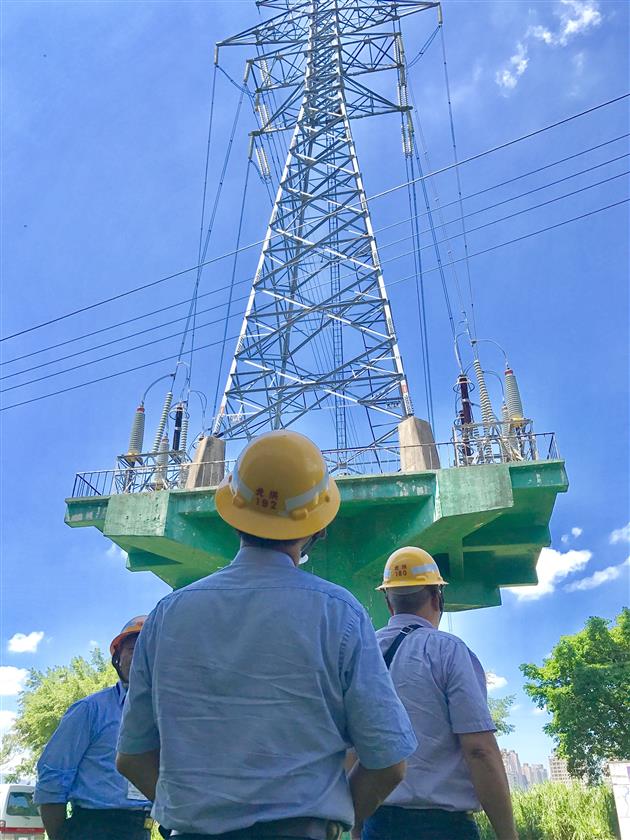 媒體報導電塔綁木條支撐　台電：極少數的權宜案例　年底前完成汰換